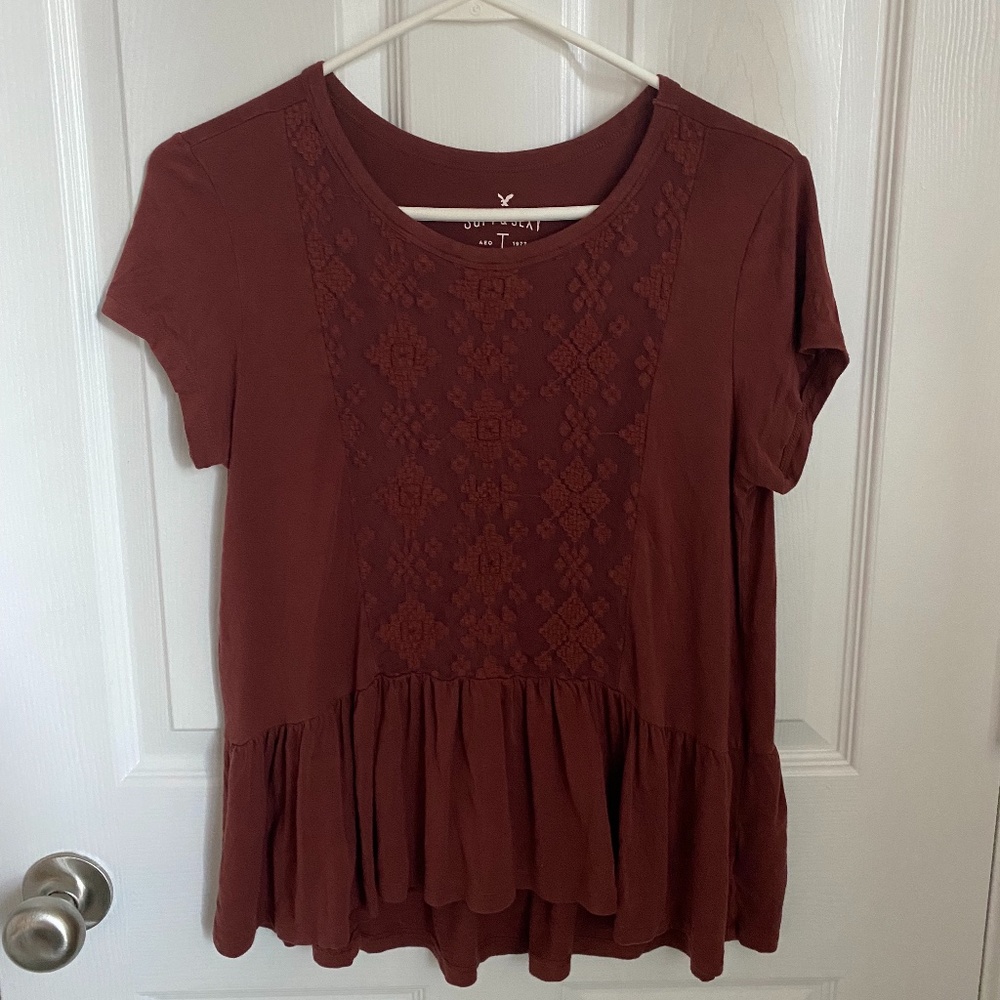 Burnt Orange Aeropostale Shirt